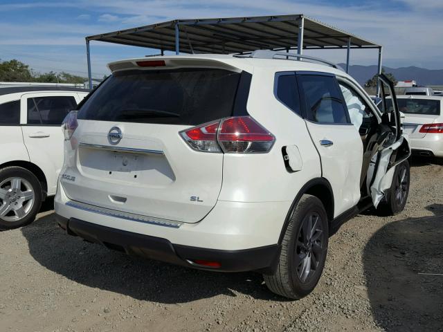 5N1AT2MT1GC919425 - 2016 NISSAN ROGUE S WHITE photo 4