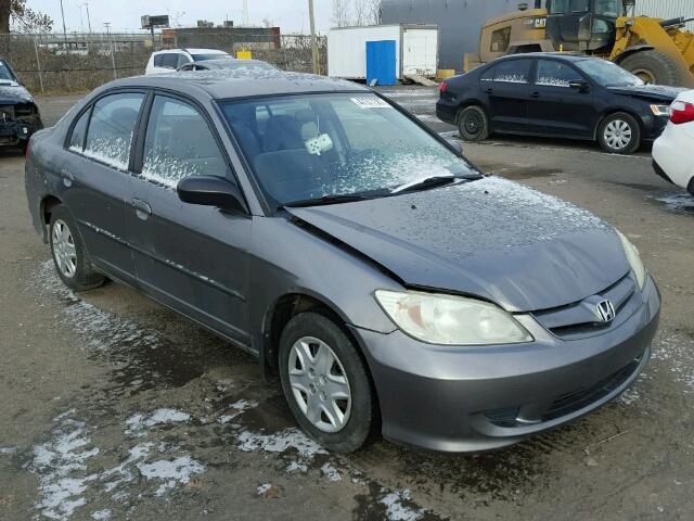 2HGES16444H940174 - 2004 HONDA CIVIC DX GRAY photo 1