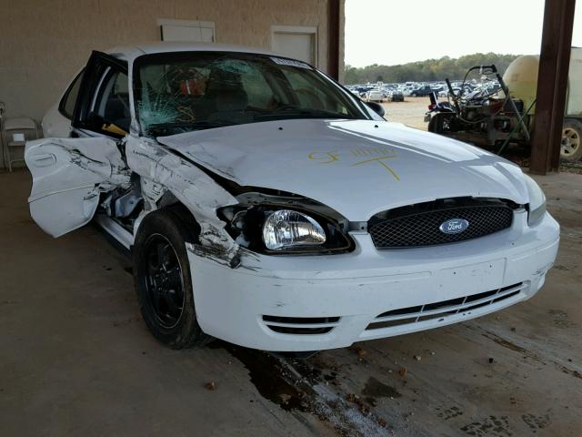 1FAFP53U35A225392 - 2005 FORD TAURUS SE WHITE photo 1