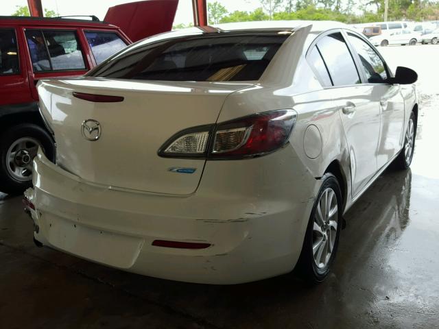 JM1BL1V76C1563354 - 2012 MAZDA 3 I WHITE photo 4