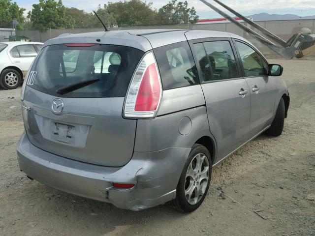 JM1CR2WL4A0372152 - 2010 MAZDA 5 GRAY photo 4