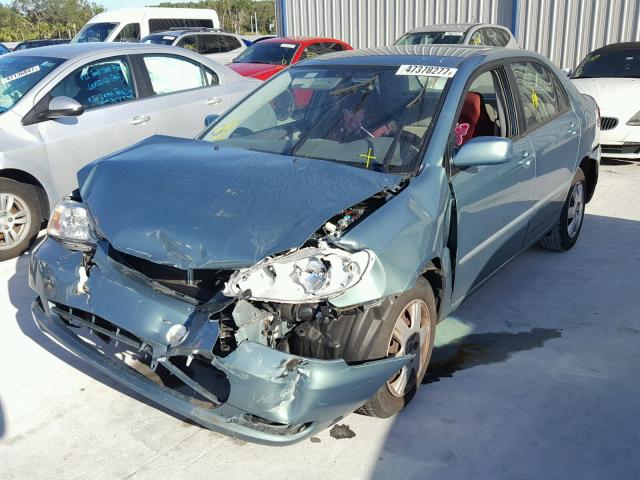 1NXBR32E95Z566520 - 2005 TOYOTA COROLLA CE GREEN photo 2