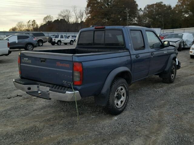 1N6ED27Y7YC354803 - 2000 NISSAN FRONTIER C BLUE photo 4