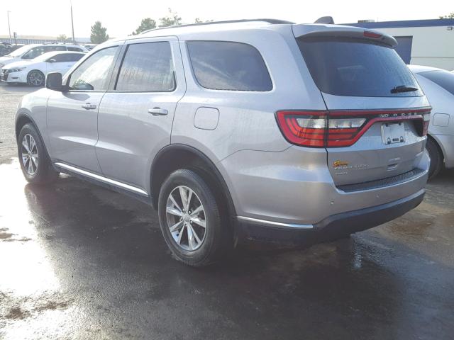 1C4RDJDG9GC442048 - 2016 DODGE DURANGO LI SILVER photo 3