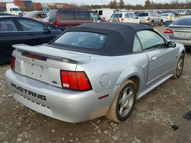 1FAFP44604F196347 - 2004 FORD MUSTANG SILVER photo 4