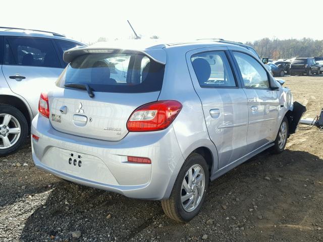 ML32A4HJ3HH020107 - 2017 MITSUBISHI MIRAGE SE SILVER photo 4