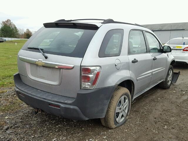 2CNDL13F156058661 - 2005 CHEVROLET EQUINOX LS SILVER photo 4