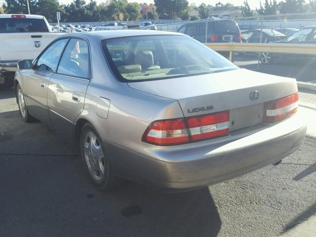 JT8BF28G7Y5097943 - 2000 LEXUS ES 300 BEIGE photo 3