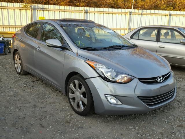 KMHDH4AE0CU490556 - 2012 HYUNDAI ELANTRA GL GRAY photo 1