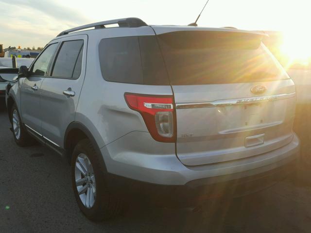 1FM5K7D98DGA12908 - 2013 FORD EXPLORER X SILVER photo 3