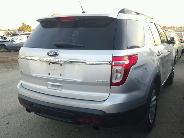 1FM5K7D98DGA12908 - 2013 FORD EXPLORER X SILVER photo 4