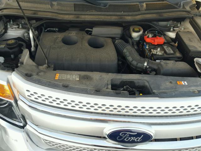 1FM5K7D98DGA12908 - 2013 FORD EXPLORER X SILVER photo 7