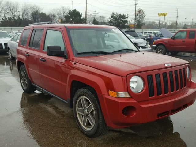 1J8FF28W98D736736 - 2008 JEEP PATRIOT SP RED photo 1