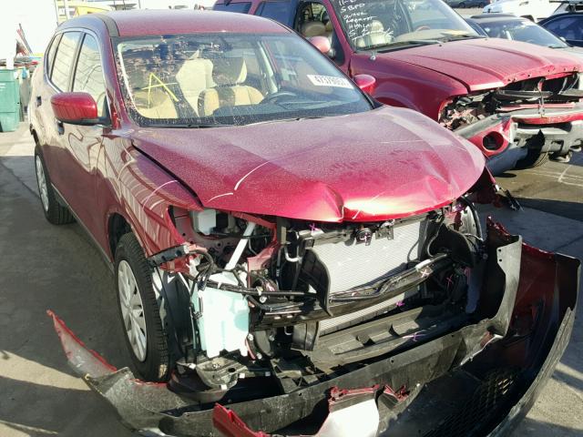 JN8AT2MT1GW029370 - 2016 NISSAN ROGUE S BURGUNDY photo 1