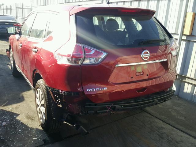 JN8AT2MT1GW029370 - 2016 NISSAN ROGUE S BURGUNDY photo 3