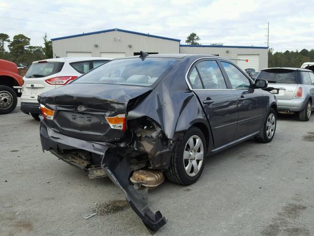 KNAGE228195311626 - 2009 KIA OPTIMA LX GRAY photo 4