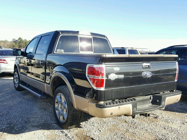 1FTFW1CT6EKE53149 - 2014 FORD F150 SUPER BLACK photo 3