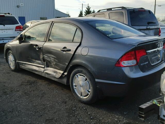 2HGFA16499H108523 - 2009 HONDA CIVIC DX-G GRAY photo 3