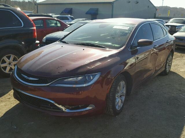 1C3CCCCB5FN544402 - 2015 CHRYSLER 200 C MAROON photo 2