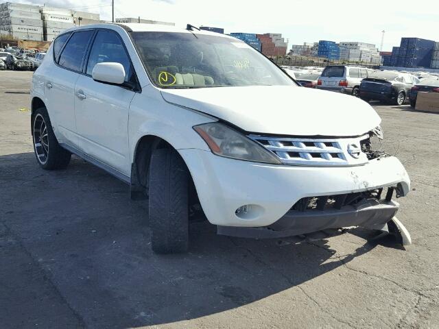 JN8AZ08T85W311001 - 2005 NISSAN MURANO SL WHITE photo 1