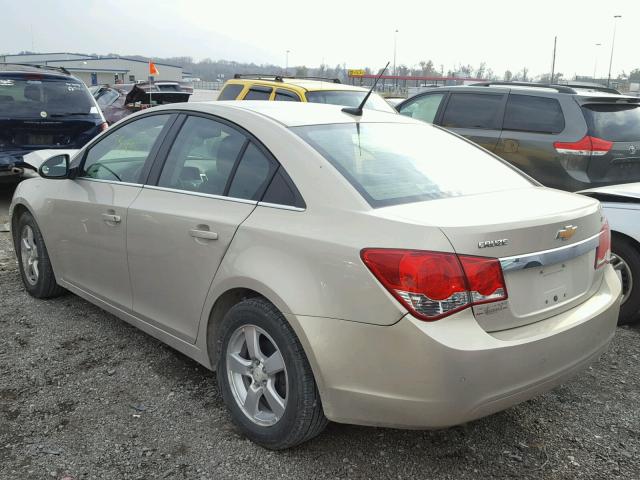 1G1PF5SC7C7156784 - 2012 CHEVROLET CRUZE LT GOLD photo 3