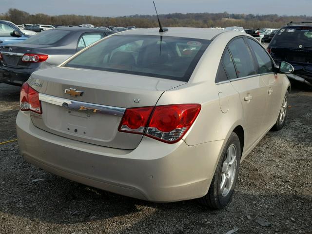 1G1PF5SC7C7156784 - 2012 CHEVROLET CRUZE LT GOLD photo 4