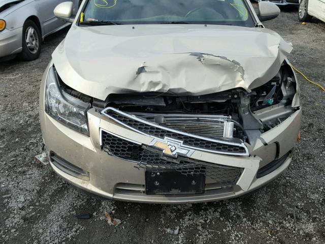 1G1PF5SC7C7156784 - 2012 CHEVROLET CRUZE LT GOLD photo 9