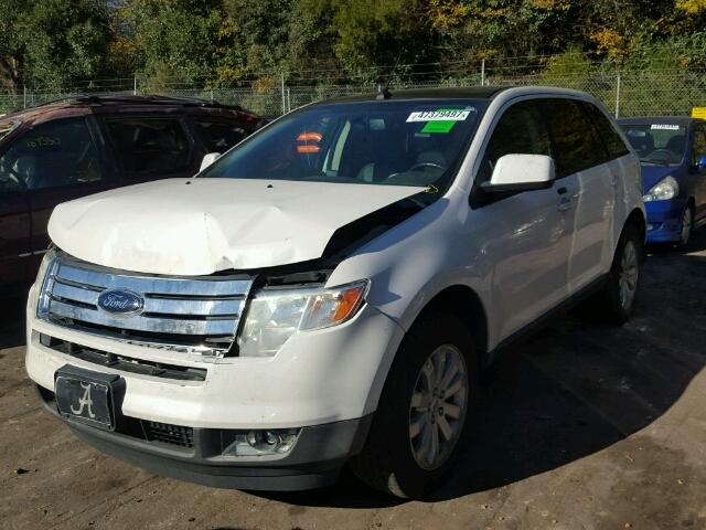 2FMDK3JC4ABA44925 - 2010 FORD EDGE SEL WHITE photo 2