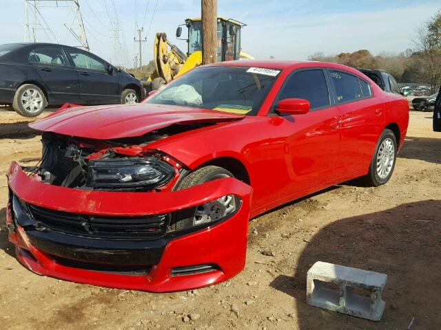 2C3CDXKT0GH333746 - 2016 DODGE CHARGER PO RED photo 2