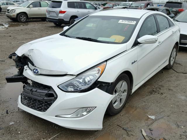 KMHEC4A48CA034879 - 2012 HYUNDAI SONATA HYB WHITE photo 2