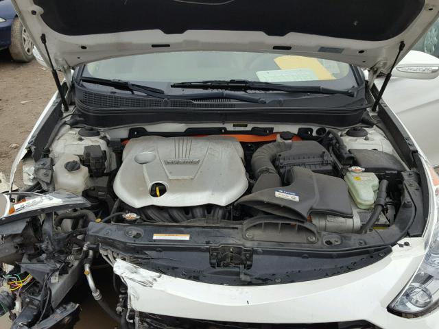 KMHEC4A48CA034879 - 2012 HYUNDAI SONATA HYB WHITE photo 7