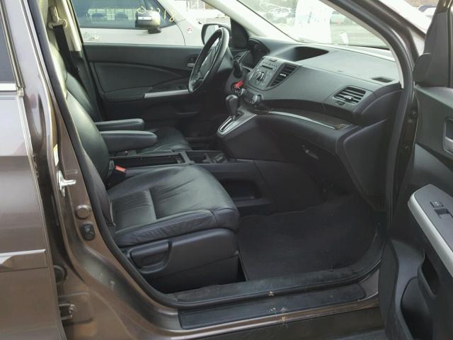 5J6RM3H77CL004915 - 2012 HONDA CR-V EXL CHARCOAL photo 5