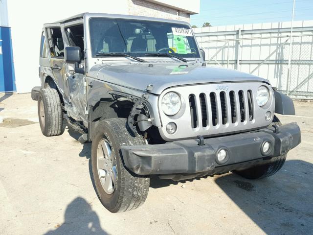 1C4BJWDG6GL189164 - 2016 JEEP WRANGLER U SILVER photo 1