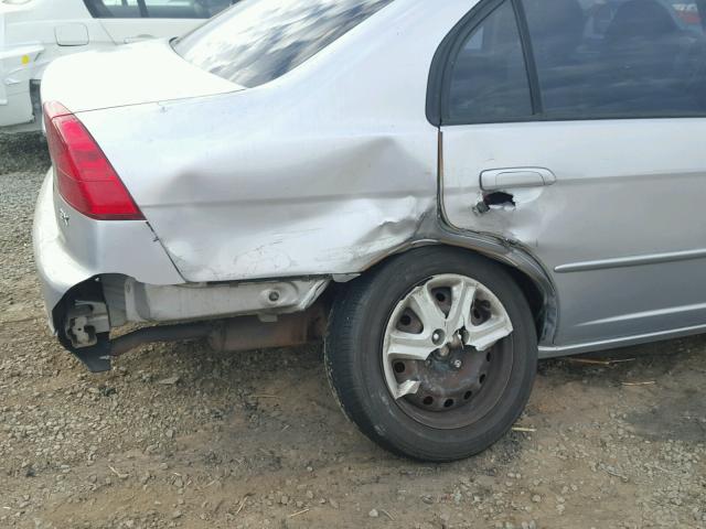 2HGES26873H532789 - 2003 HONDA CIVIC EX SILVER photo 9