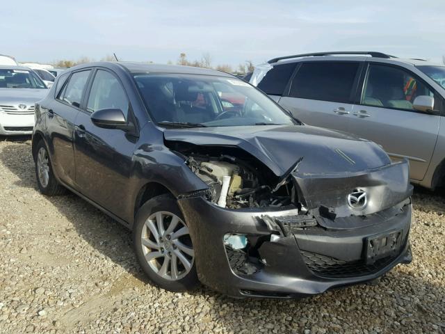 JM1BL1L72C1654818 - 2012 MAZDA 3 I GRAY photo 1