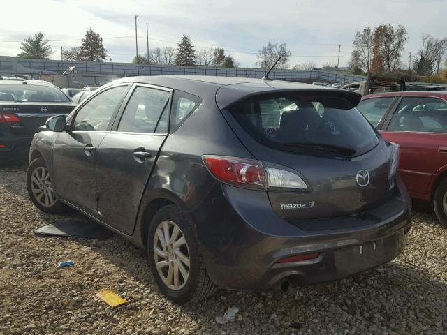 JM1BL1L72C1654818 - 2012 MAZDA 3 I GRAY photo 3