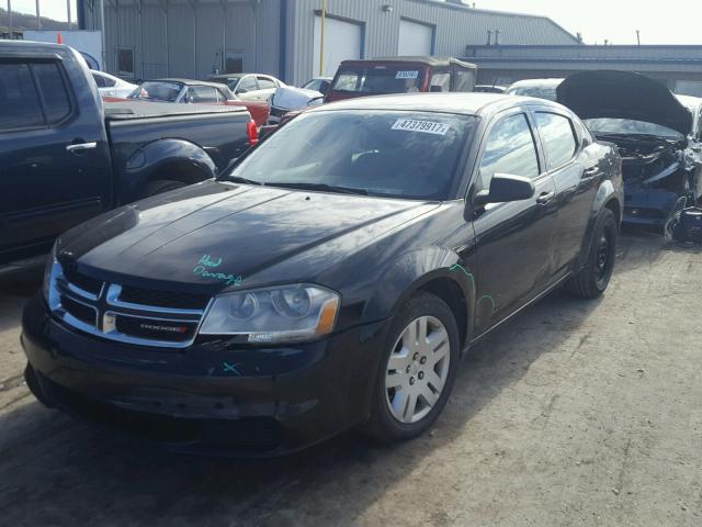 1C3CDZAB5DN752134 - 2013 DODGE AVENGER SE BLACK photo 2