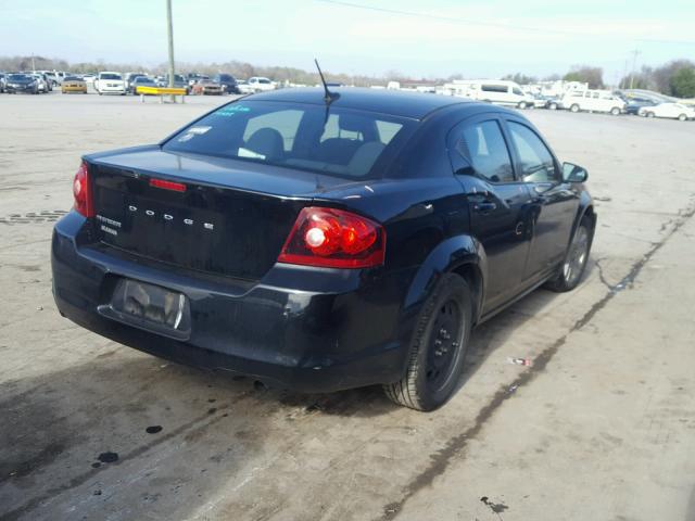 1C3CDZAB5DN752134 - 2013 DODGE AVENGER SE BLACK photo 4