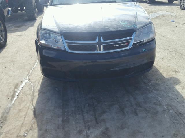 1C3CDZAB5DN752134 - 2013 DODGE AVENGER SE BLACK photo 9