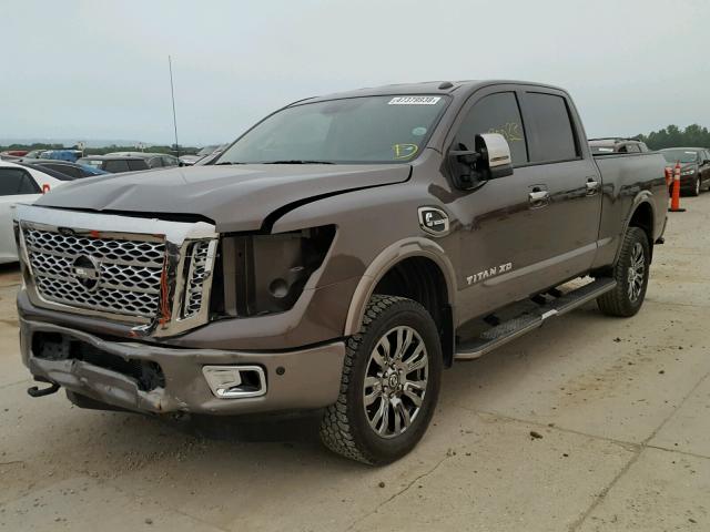 1N6BA1F48GN512184 - 2016 NISSAN TITAN XD S BROWN photo 2