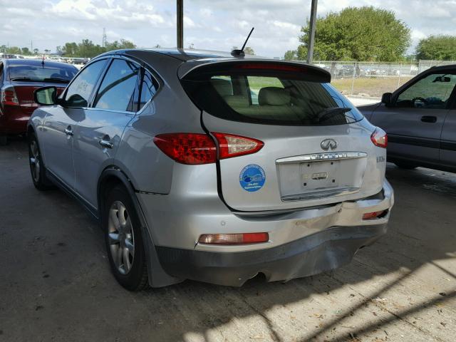 JNKAJ09E58M302743 - 2008 INFINITI EX35 BASE SILVER photo 3