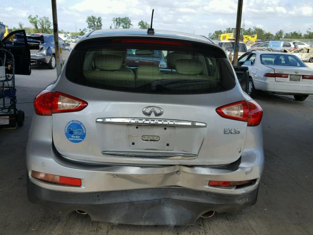 JNKAJ09E58M302743 - 2008 INFINITI EX35 BASE SILVER photo 9
