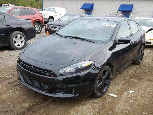 1C3CDFBB5FD122829 - 2015 DODGE DART SXT BLACK photo 2