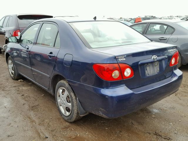 JTDBR32E450054644 - 2005 TOYOTA COROLLA CE BLUE photo 3