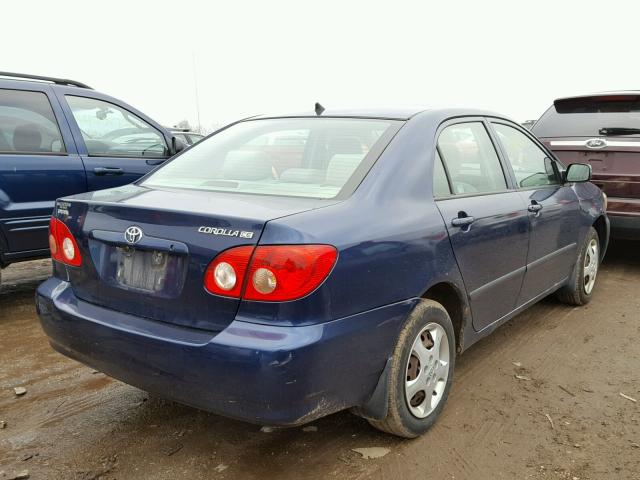 JTDBR32E450054644 - 2005 TOYOTA COROLLA CE BLUE photo 4