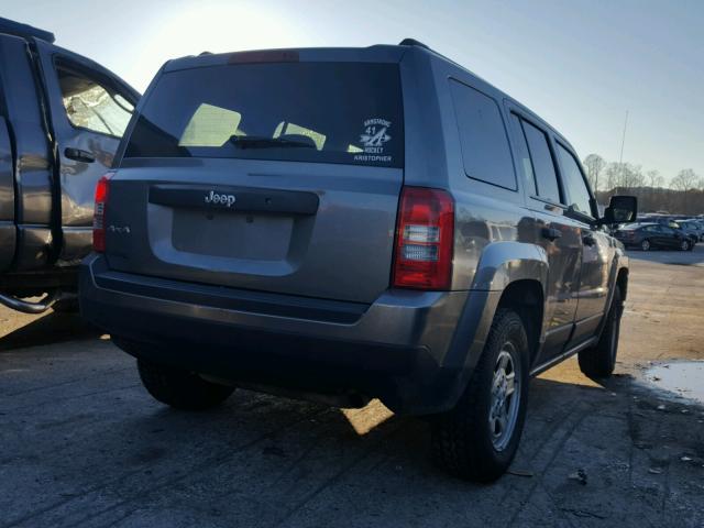 1C4NJRBB7DD212723 - 2013 JEEP PATRIOT SP GRAY photo 4