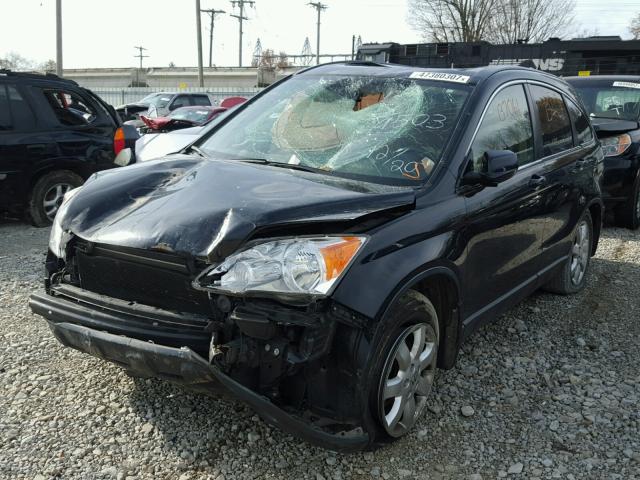 JHLRE48757C079503 - 2007 HONDA CR-V EXL BLACK photo 2