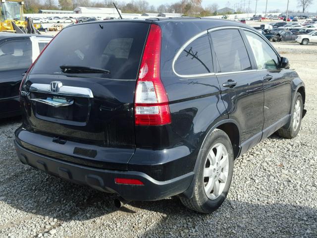 JHLRE48757C079503 - 2007 HONDA CR-V EXL BLACK photo 4