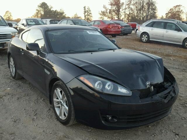 KMHHM66D18U291550 - 2008 HYUNDAI TIBURON GS BLACK photo 1