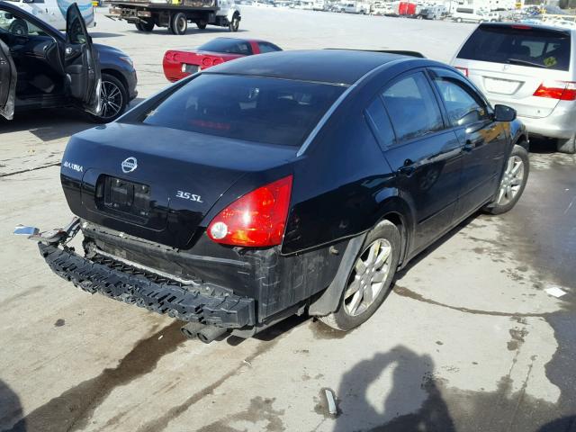 1N4BA41E14C879283 - 2004 NISSAN MAXIMA SE BLACK photo 4